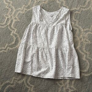 Gap Black and White dotted Tank